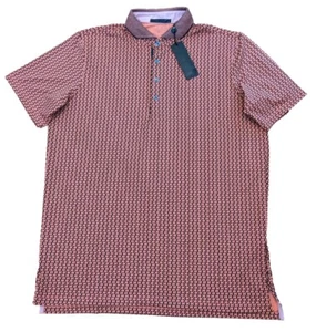 NEW Greyson Golf Moonshine Polo Mens Size Large L Coral Regular NWT - Picture 1 of 7