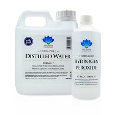 6% Food Grade Hydrogen Peroxide & Distilled Water Kit