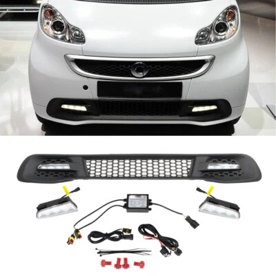 Kühlergrill + LED Tagfahrlicht passend für Smart Fortwo 451 ED3 E-Geprüft 2012- - Bild 1 von 4