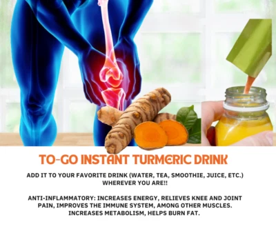 100% Natural Curcumi Ginger Black Pepper-Collagen TO-GO Instant Drink Joint Pain - Image 1 of 4