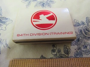 Vtg. Post WWII US Army 84th Div. "Railsplitters" Training Matchbox - Picture 1 of 3