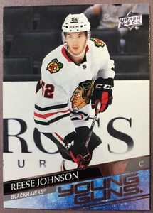 2020-21 Upper Deck Young Guns #725 Reese Johnson Chicago Blackhawks RC - Picture 1 of 1