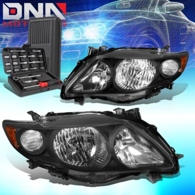 PARA TOYOTA COROLLA E140 2009-2010 NEGRO ÁMBAR FARO ESQUINERO FARO + HERRAMIENTAS Foto 1 de 4