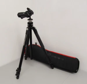 Manfrotto 055XPROB Aluminum Tripod With 322RC2 Grip Ball Head Mount And Case - Picture 1 of 5