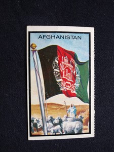 1963 Topps Flags Midgee Card # 1 Afghanistan (VG)