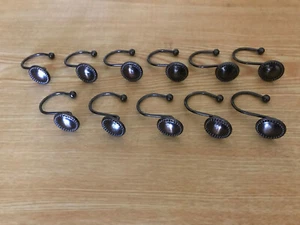 Lot Of 11 Chrome Finish Shower Curtain Hooks - Picture 1 of 2