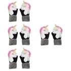 4 Pairs Snow Baby Mittens Pike Pliers Animal Gloves Motorcycle