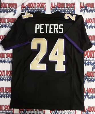 Camiseta Marcus Peters Auténtica Firmada Estilo Profesional Autografiada JSA R1 Foto 1 de 4