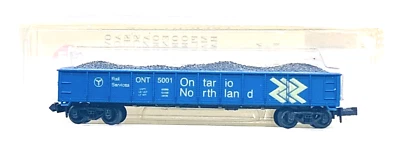 N 4016 Model Power 50' Gondola Ontario Northland #5001 w/Coal Load NIB - Image 1 of 3