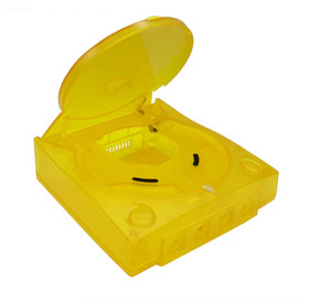 SEGA Dreamcast Replacement Shell Transparent Console Housing Kit in Yellow
