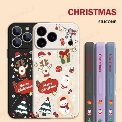 For iPhone 17 16 Pro Max Air 15 14 13 12 11 ShockProof Cute Christmas Case Cover - Image 1 of 4