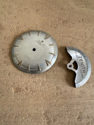 Vintage Zenith Captain Automátic Dial And Rotor For Parts As Is - Image 1 of 4
