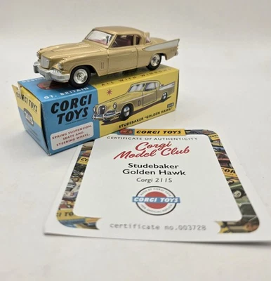 Corgi Toys - 211S Studebaker Golden Hawk Boxed Re-Issue MIB - Image 1 of 2