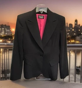 Abrigo Blazer Mujer DOLCE & GABBANA Hecho en Italia S US4 EU36 IT40 Sencillo Pecho - Imagen 1 de 20