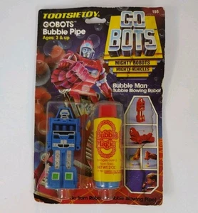 1984 GoBots Bubble Pipe Mighty Robots Tootsietoy Figure Blue Robot - Picture 1 of 13