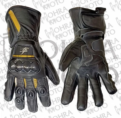 Guantes de cuero para carreras Suzuki Hayabusa moto moto motoGP Foto 1 de 4