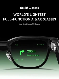 Rokid Glasses (AI Smart Glasses) lightweight AR with Micro-LED displays By FedEx - Picture 1 of 4