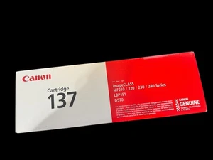 Cartucho de tóner negro original OEM Canon 137 imageCLASS MF210/220/230/240 SELLADO - Imagen 1 de 1