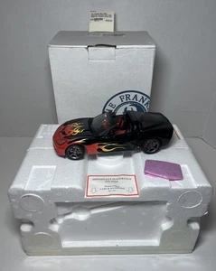 Franklin Mint 2009 Corvette LS-3 Custom Coupe LS3 T-Top Coupe Flames B11G401 WOW - Picture 1 of 24
