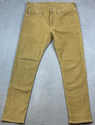 Levis 512 Corduroy Pants Mens 32x30 Brown Khaki Cords Slim Taper Work Classic - Image 1 of 4