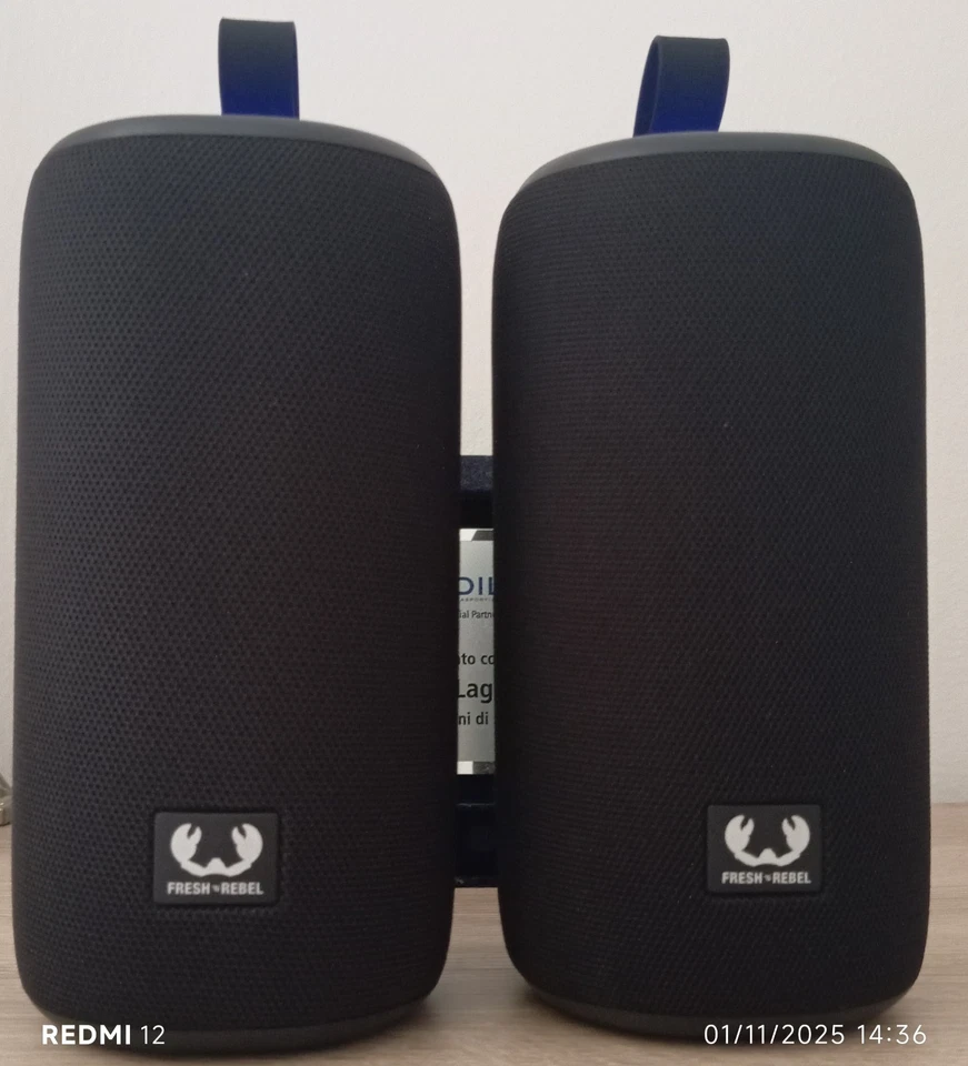 coppia casse bluetooth 24 watt con sistema double fun mode 20 ore di play mode  - Immagine 1 di 3