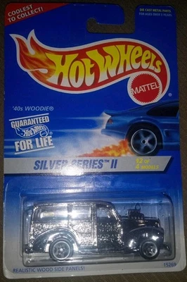 De colección 1996 Hot Wheels Silver Series II 1940 Woodie Panel Wagon Diecast 2 de 4 Foto 1 de 4