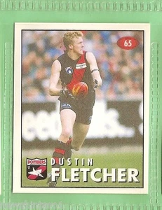 1996 AFL SELECT  STICKER #65  DUSTIN FLETCHER,  ESSENDON BOMBERS - Bild 1 von 1