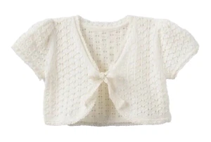 Matilda Jane Enchanted Garden Marietta Crochet-Trimmed Sweater Shrug Size 8 - Picture 1 of 3
