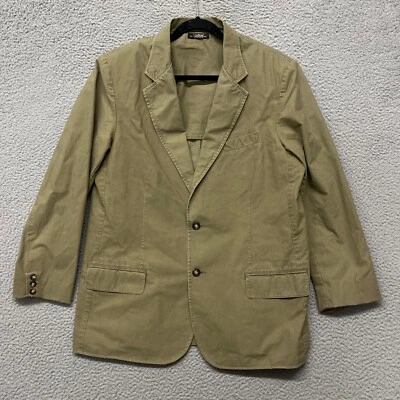 LL Bean Blazer Mens 44 Tall Green 100% Cotton Classic Preppy Hipster - Image 1 of 4