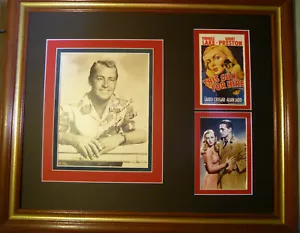 ALAN LADD VINTAGE SIGNED PHOTO THIS GUN FOR HIRE AUTOGRAPHED DISPLAY WITH COA - Picture 1 of 6