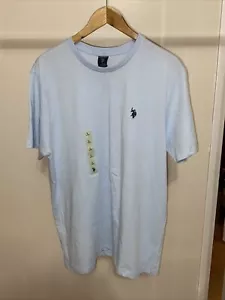 U.S. Polo Assn. Manica corta. - T-shirt collo - In azzurro chiaro - Uomo Taglia Large - Foto 1 di 6