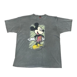 Camiseta vintage para hombre Disney Mickey Mouse ilimitada verde oliva manga corta XL - Imagen 1 de 12