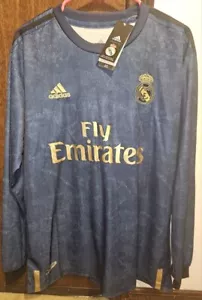 Adidas Real Madrid maglia manica lunga #28 Vinicius Jr uomo XL (veste come L) nuova con etichette - Foto 1 di 12