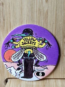 CHAQUETAS AMARILLAS OFICIALES DE SLAMMER JMMER 🙂 1994 Pog Tazo #6 CORREO GRATUITO - Imagen 1 de 1