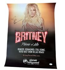 BRITNEY SPEARS SIGNED 18X24 OFFICIAL PIECE OF ME POSTER JSA LOA RACC TRUSTED
