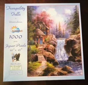 Rompecabezas SunsOut Tranquility Falls 1000 piezas 20" X 27" Dennis Lewan #48371 Nuevo - Imagen 1 de 3