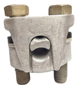 Ilsco DBA-350S Two Bolt Aluminum Connector with Spacer 350MCM-4/0 Run 350MCM-10 - Picture 1 of 4