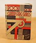 1938 2e imprimé, couverture en tissu filles du livre du feu de camp