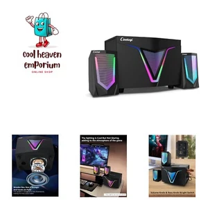 2.1 USB-Powered Computer Speaker with Subwoofer,Computer Speakers with 9'' su... - Picture 1 of 7
