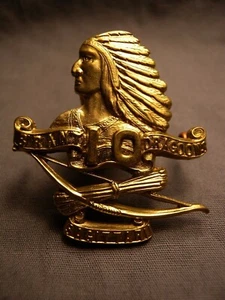 10th BRANT DRAGOONS CAP BADGE 1922 C.36 10 SAGITTARI BRANDT CANADA SCULLY - Picture 1 of 9