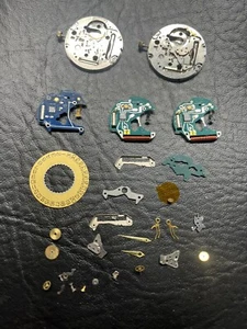 genuine ETA/ESA cal 555.111 parts lot - Picture 1 of 12