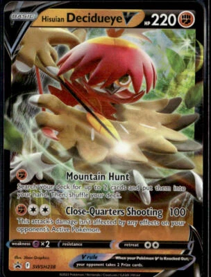 SWSH: Sword & Shield Promo Cards #SWSH238 Hisuian Decidueye V - Image 1 of 2