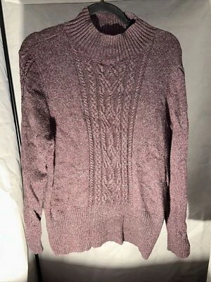 Pendleton Sweater Womens XL Purple Turtleneck Cotton Viscose Cashmere Blend - Image 1 of 4