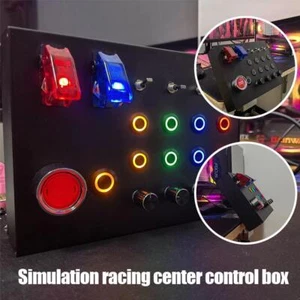 Simulation Racing Instrument Center Control Box Hub Truck Box' Button Euro L6W6 - Picture 1 of 13