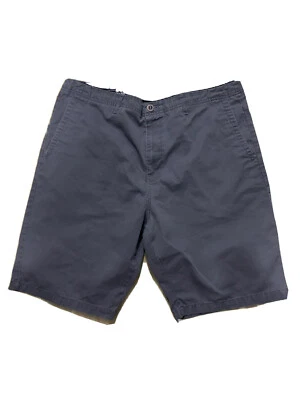 Volcom Shorts Men's 40 Stone Workwear Chino Gray Pockets, Comfy Fit Cotton Blend - Image 1 of 4