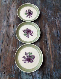 SET (3) PORCELAIN FRUIT PLATES JOHANN HAVILAND BAVARIA GERMANY ANTIQUE HANDPAINT - Picture 1 of 5