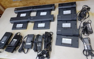 Lot of 7 Dell Dock Stations E port Plus (1), PRO2X(3) Pro3X(3) and Power suppl - Picture 1 of 16