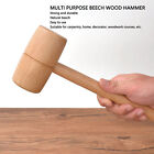 Wooden Mallet Hammer Carpenter Solid Beech Wood Round Head Woodworking Hand Tool