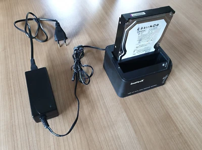 Inateck Docking Station USB 3.0 Dual Sata +  Festplatte - Bild 1 von 4