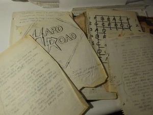 VINTAGE UNPUBLISHED LYRICS SONG PLAY LIST/ADS LOCAL ESTATE DECEASED MUSICIAN 1lb - Bild 1 von 15